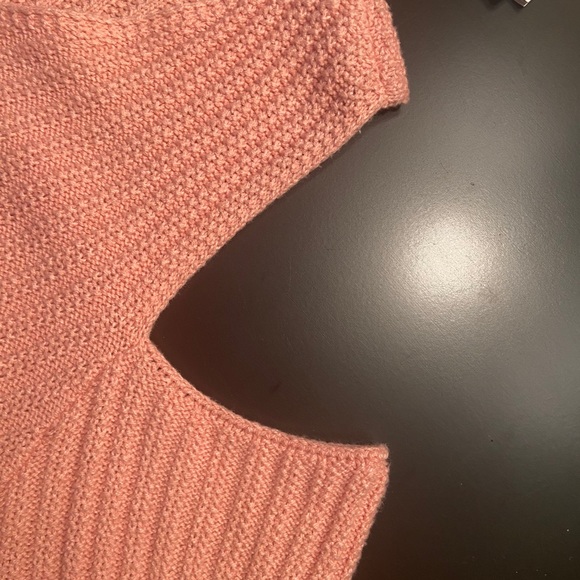 Sold - Pink Sweater - shoulders out - Picture 7 of 7